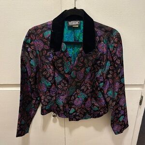 Floral Women's Blazer - Multicolor